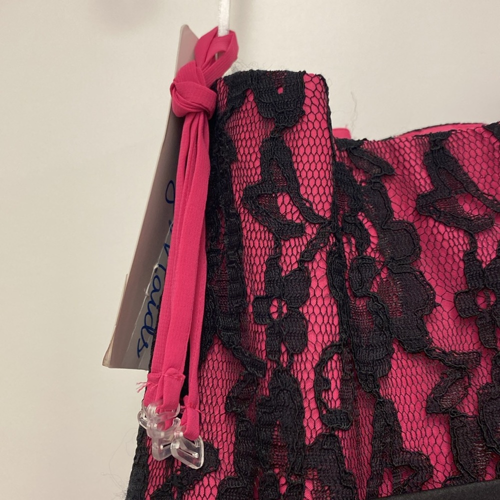 Black Lace and Pink Dress - Picture 5 of 5